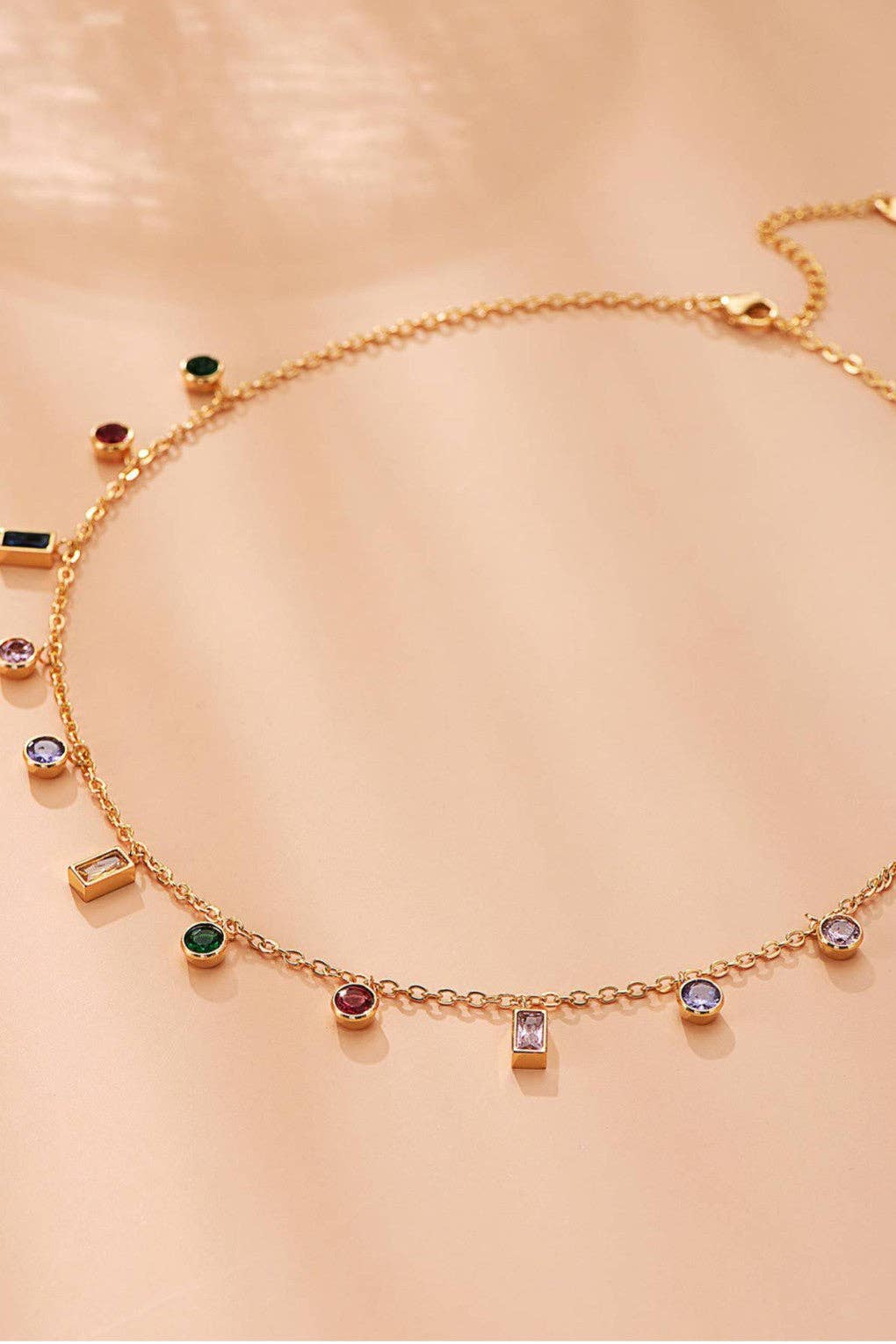 18K Gold Plated Waterproof Stainless Steel Chain Necklace - 7567: S0OX3T7567