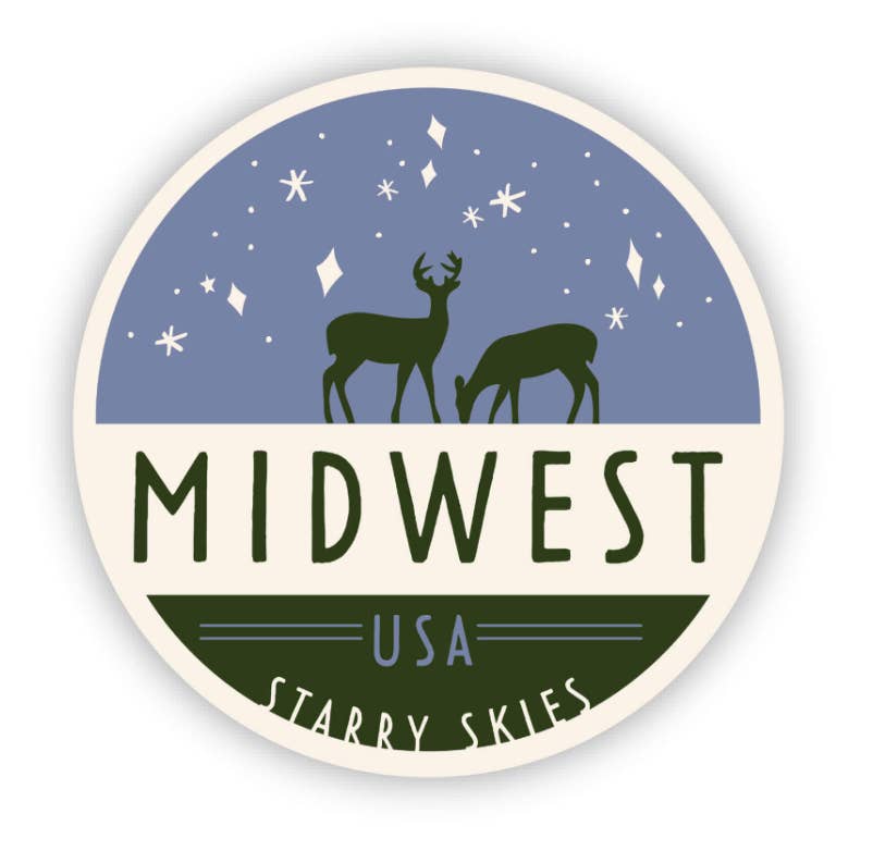 Midwest Starry Skies Vinyl Sticker