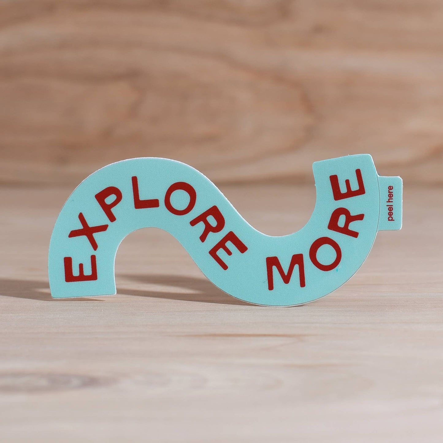 Explore More Sticker | Vinyl Sticker | Turquoise: Sticker Only