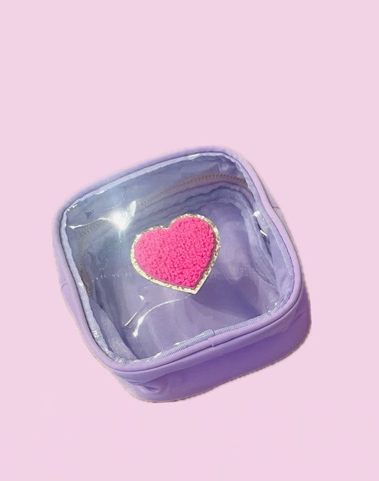 Small Cube Cosmetic Cube - Dark Pink