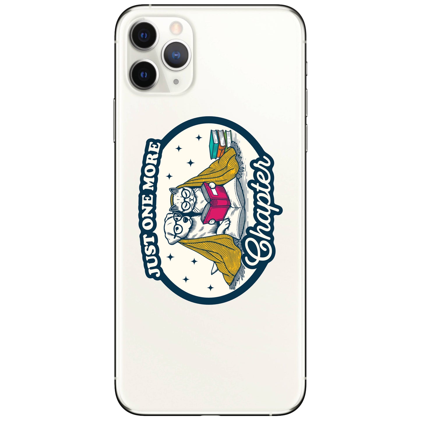 Adorable Dog Cat Book Read High Quality Vinyl Sticker