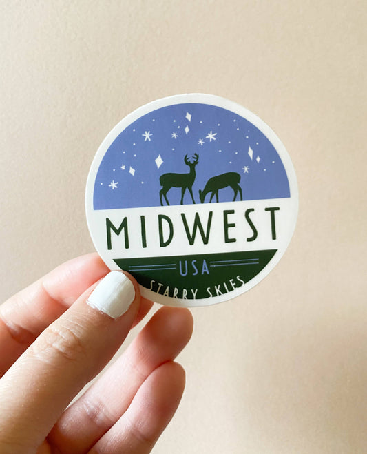 Midwest Starry Skies Vinyl Sticker