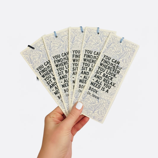 Magic In A Book Dr. Seuss Bookmark