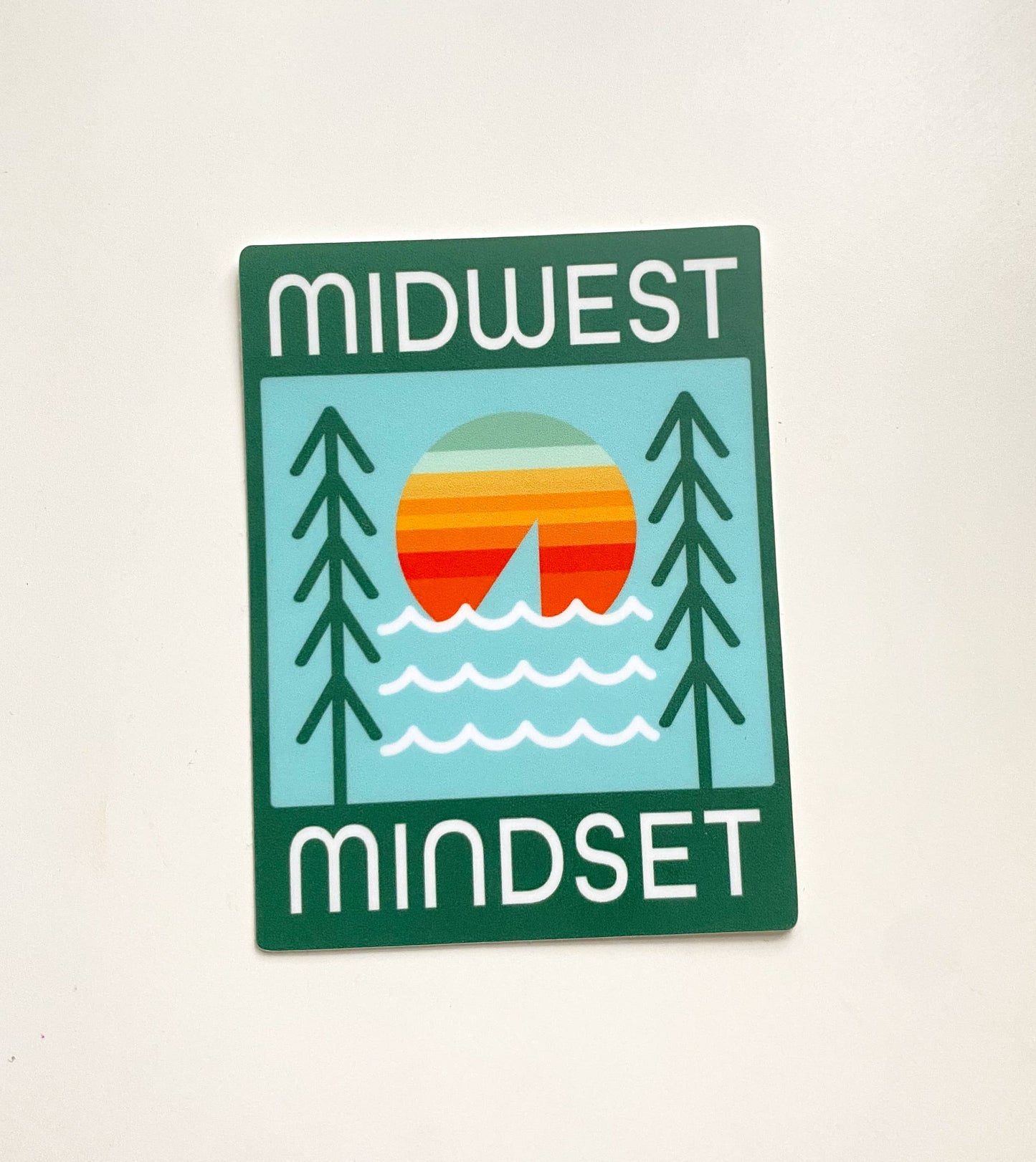 Midwest Mindset Sunset Vinyl Sticker 