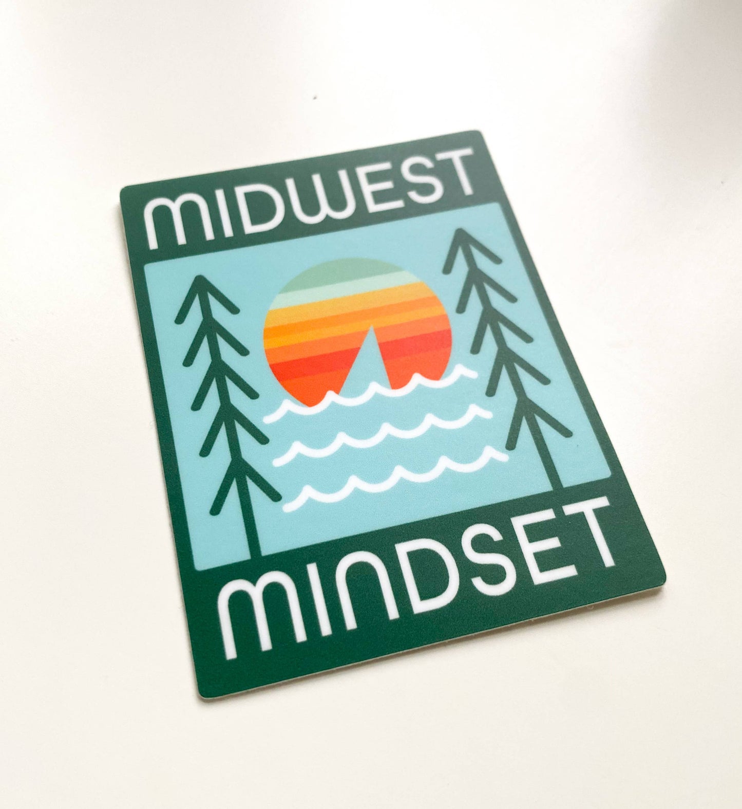 Midwest Mindset Sunset Vinyl Sticker 