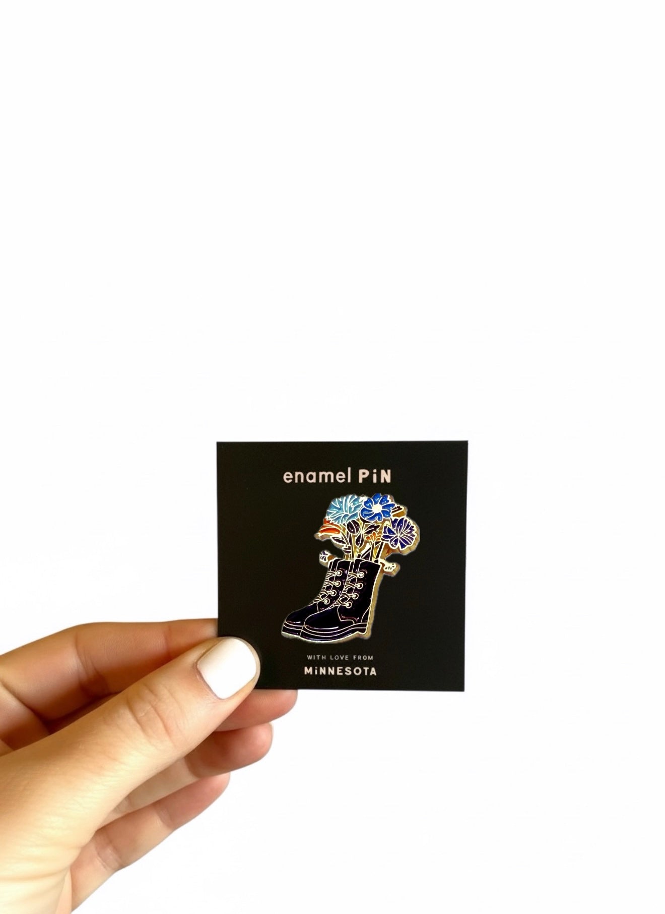 Bouquet Boots Enamel Pin