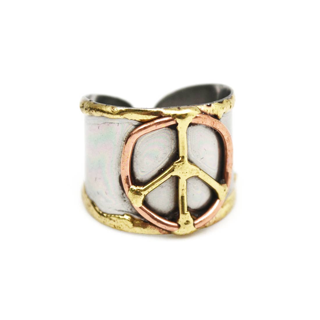 Mixed Metal Cuff Ring