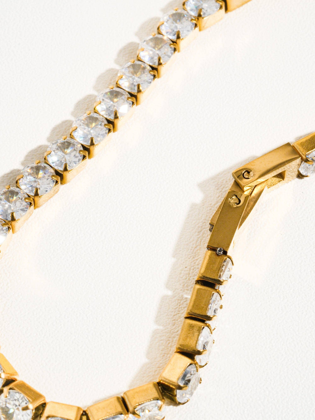 René Non-Tarnish Rhinestone Dressy Bracelet: Silver