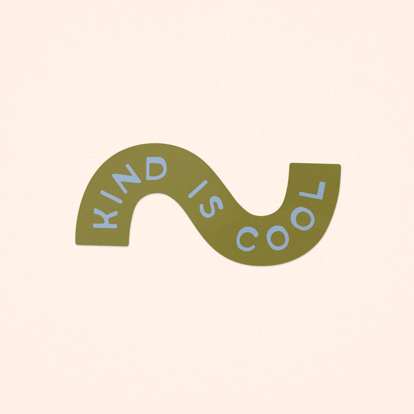 Kind Is Cool Sticker - green: Sticker Only