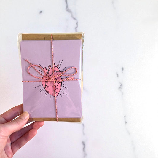 “You Are Here” Anatomical Heart Flat Card Set