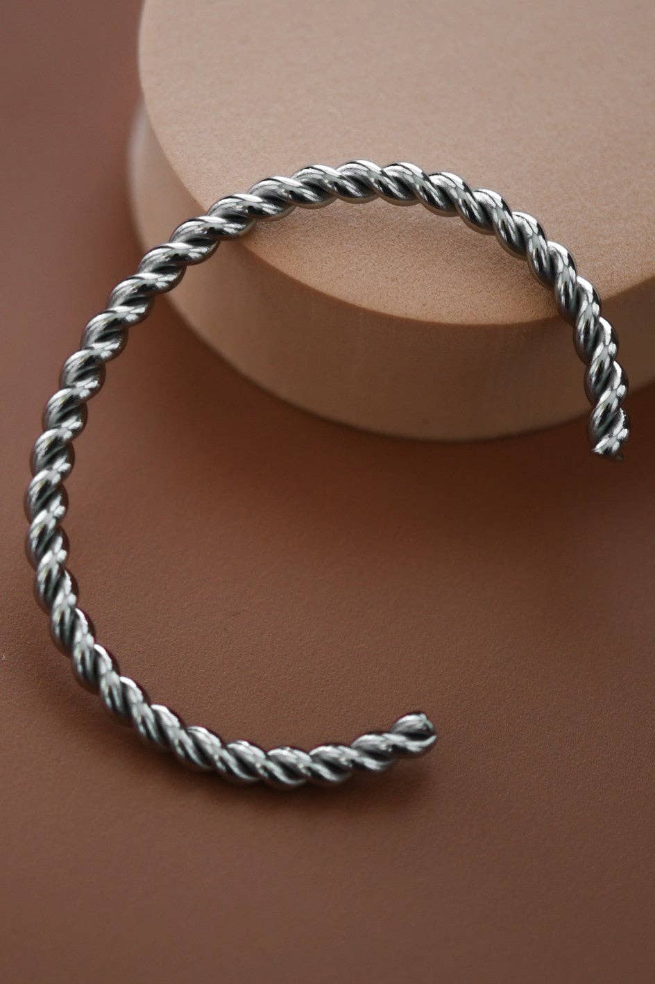 Tarnish-Resistant Waterproof Stainless Steel Cuff - 7207: S0OX3T7207 Silver