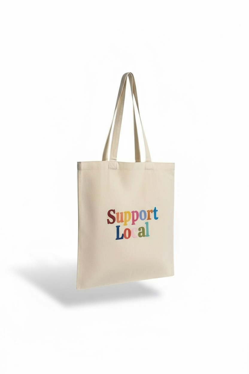 Canvas Tote Bag: Multi-Color
