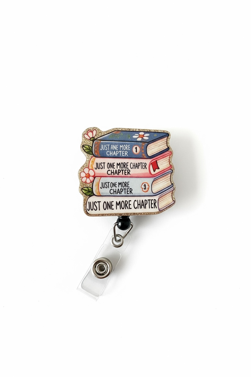 Bookish Acrylic Badge Reel