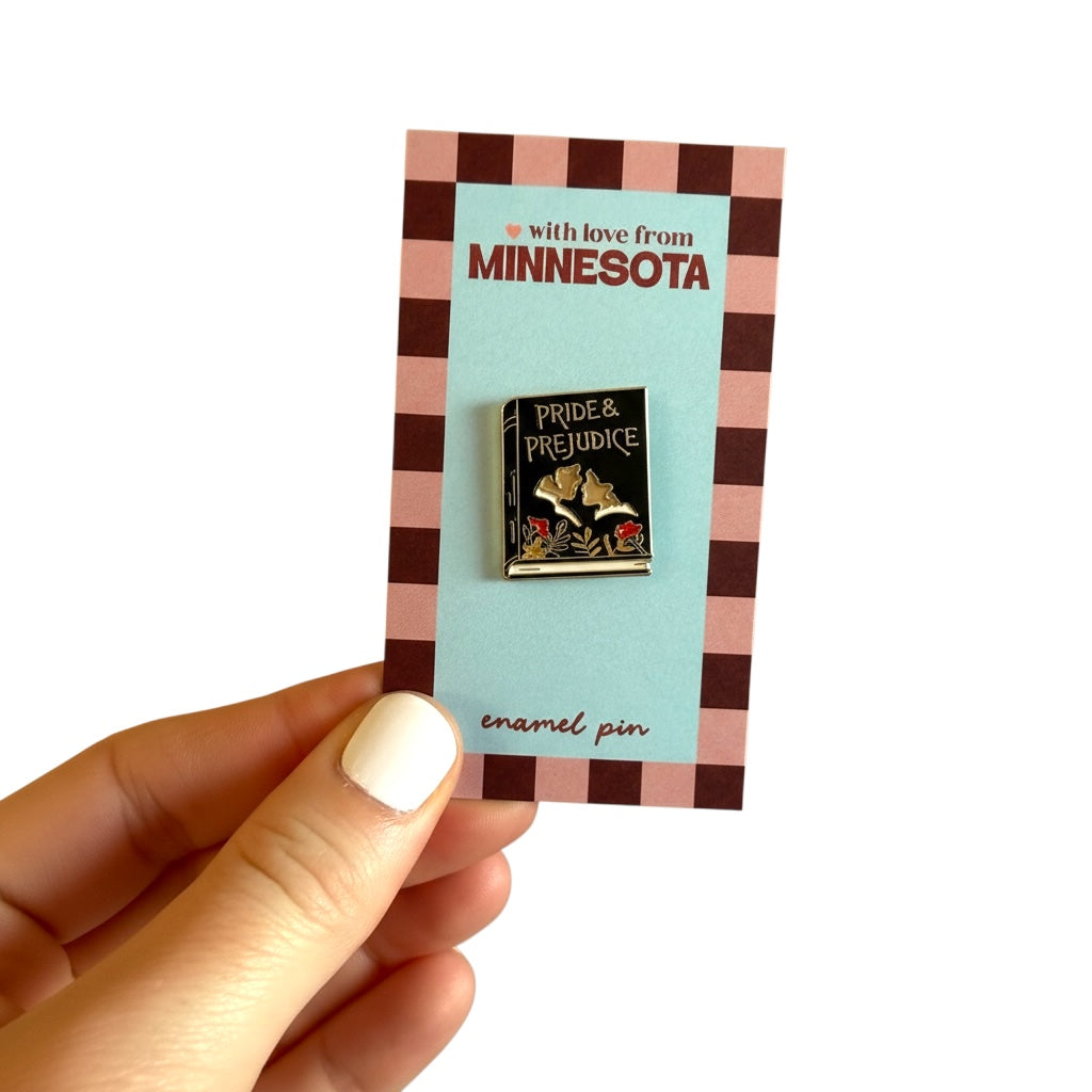Pride And Prejudice Book Cover Enamel Pin