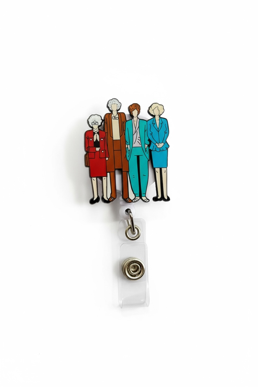 Golden Girls Acrylic Badge Reel