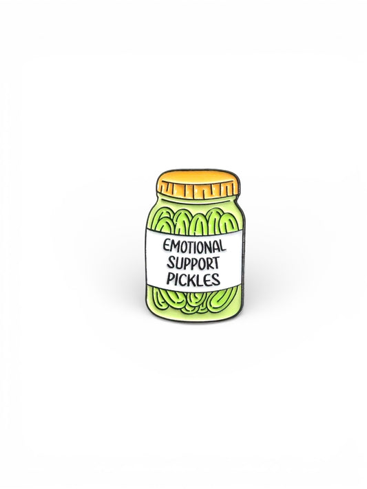 Emotional Support Pickles Enamel Pin