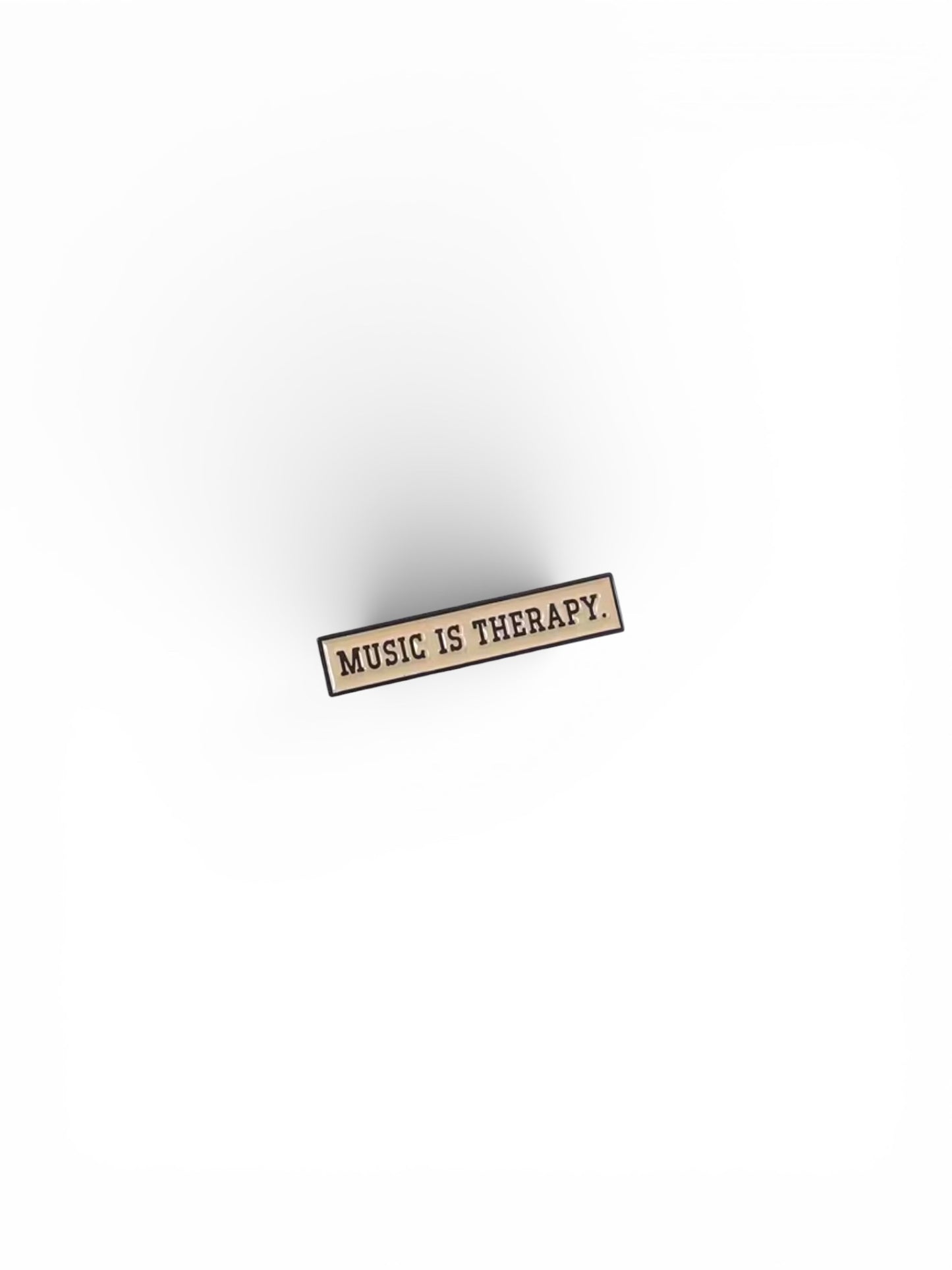 Music Is Therapy Enamel Pin
