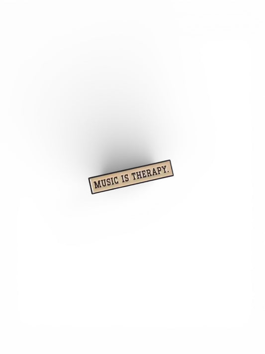 Music Is Therapy Enamel Pin