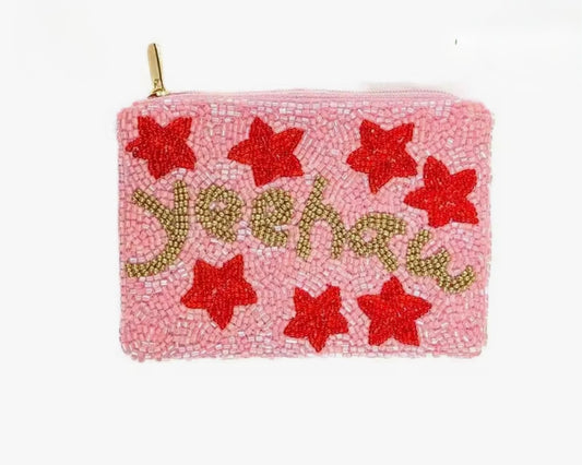 Yeehaw Beaded Coin Purse/Pouch