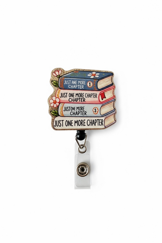 Bookish Acrylic Badge Reel