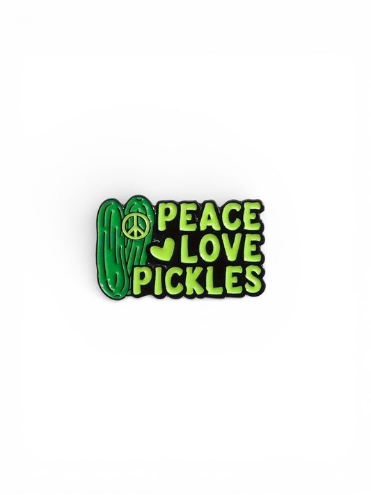 Peace, Love, Pickles Enamel Pin