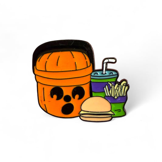 Retro Halloween Happy Meal Enamel Pin
