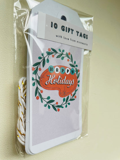 Happy Holidays Gift Tags