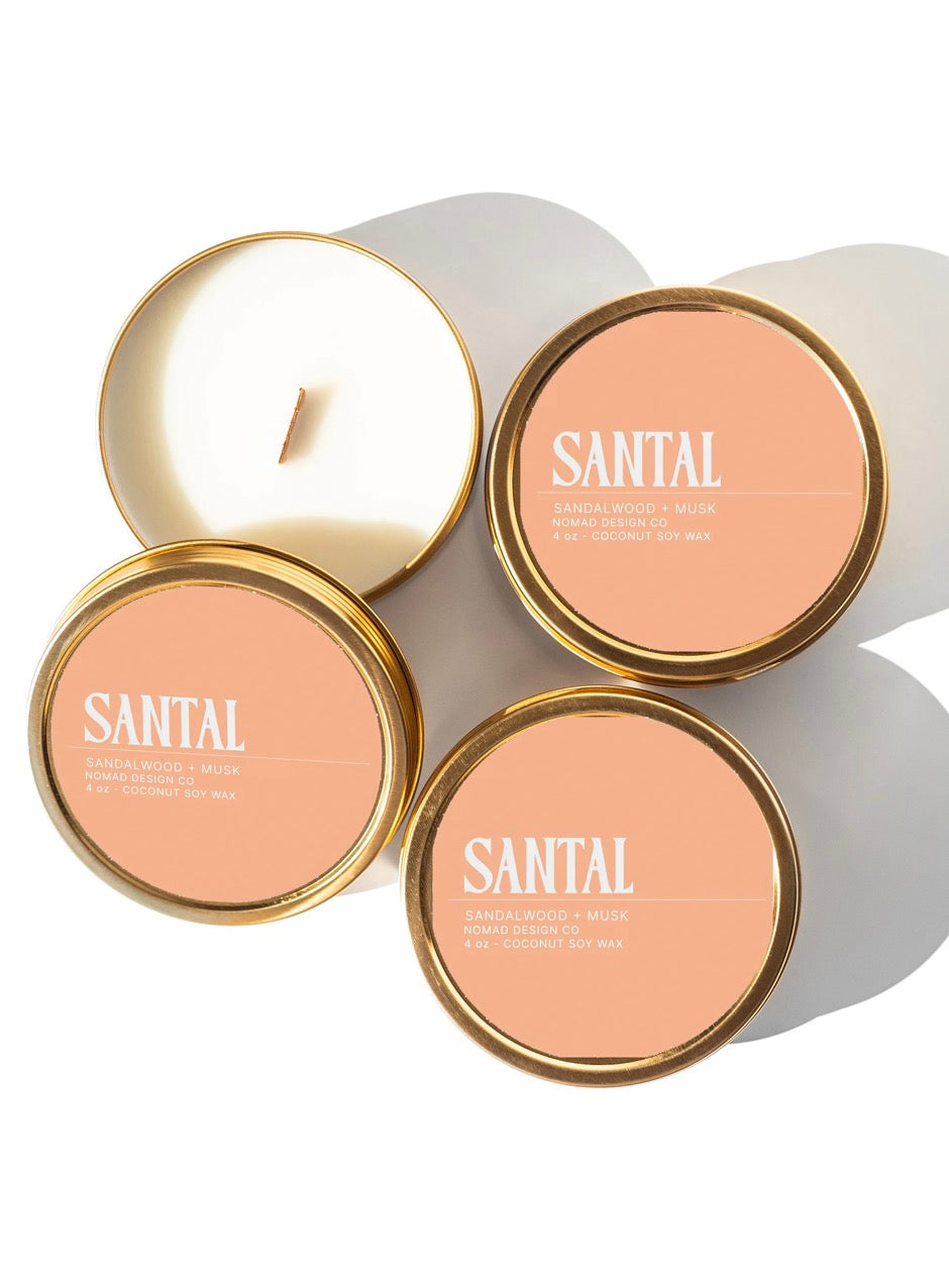 Santal Travel Tin Candle