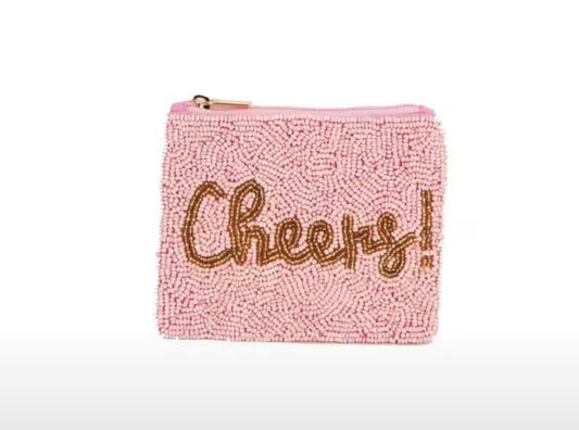 Cheers Beaded Coin Purse/Pouch