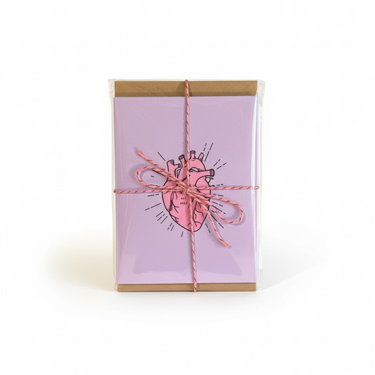 “You Are Here” Anatomical Heart Flat Card Set
