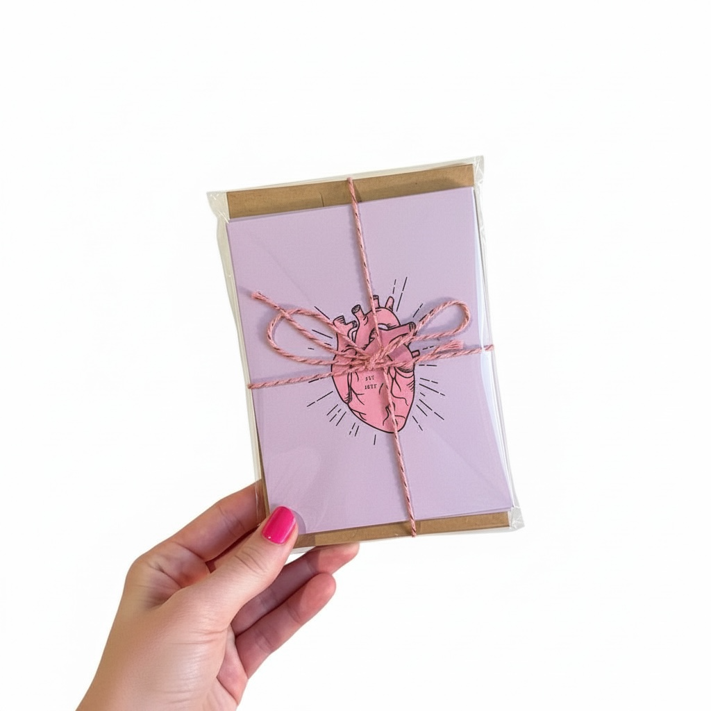 “You Are Here” Anatomical Heart Flat Card Set