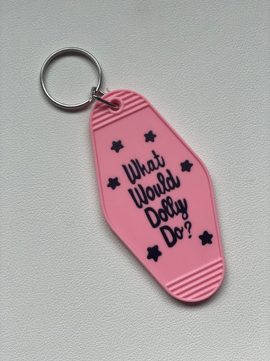 What Would Holly Do Motel Keychain