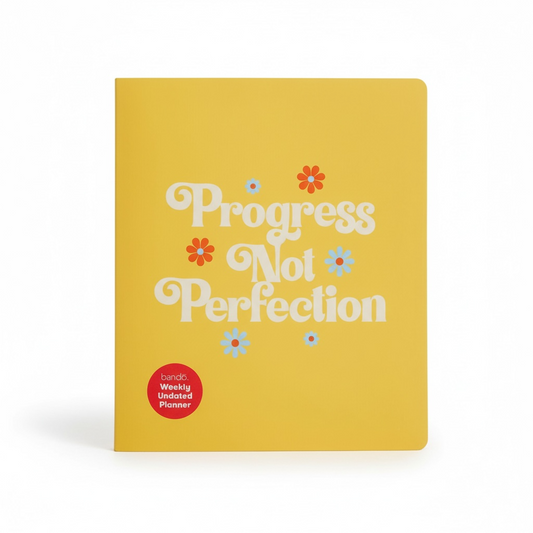 Progress Not Perfection Spiral Weekly Undated Planner