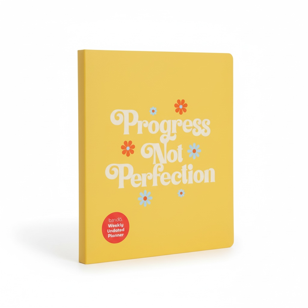 Progress Not Perfection Spiral Weekly Undated Planner