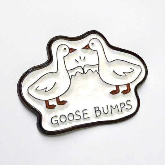 Goose Bumps Enamel Pin