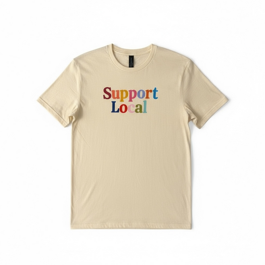 Multi-Color Shop Local T-Shirt