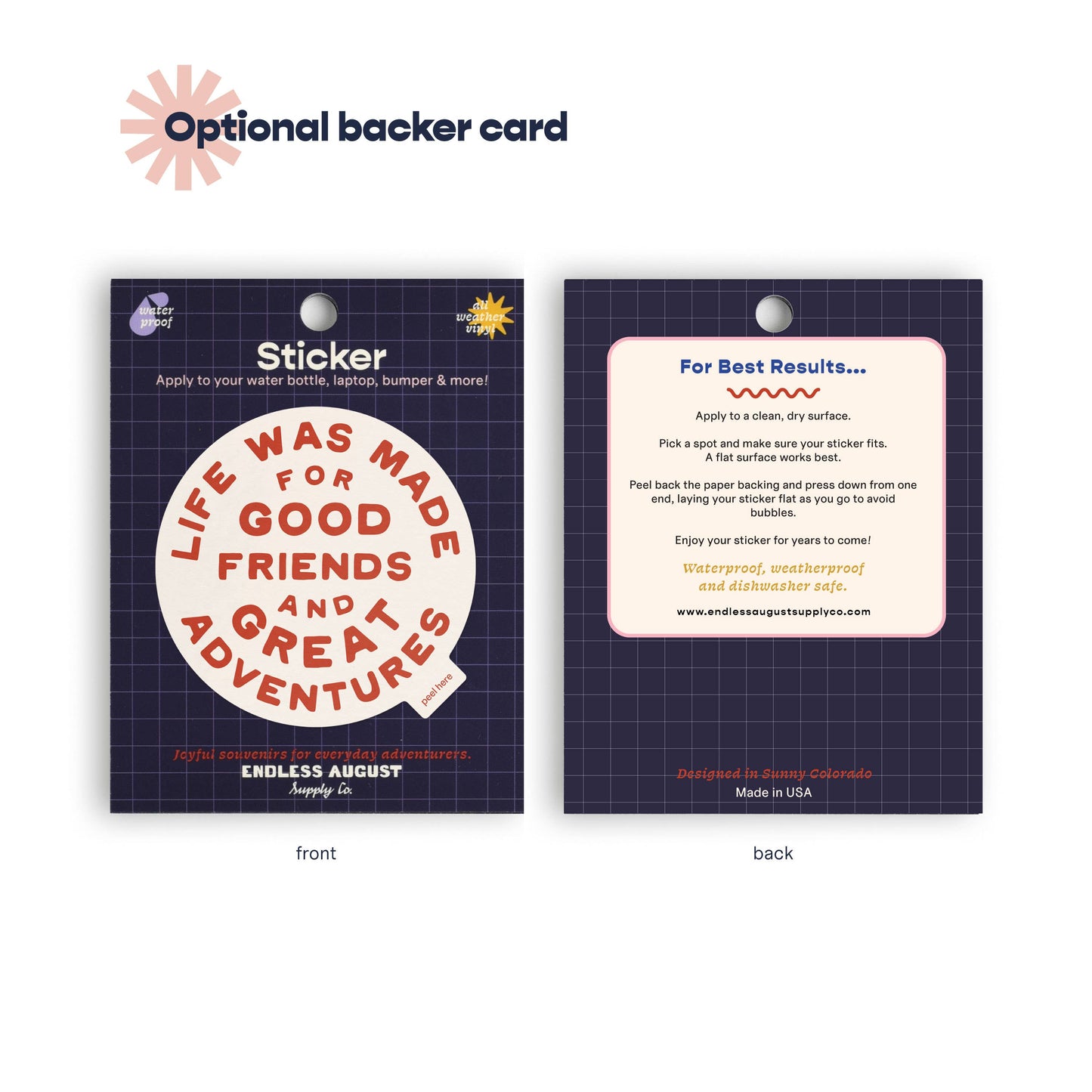 Great Adventures Sticker | Vinyl Sticker | Red: Sticker Only