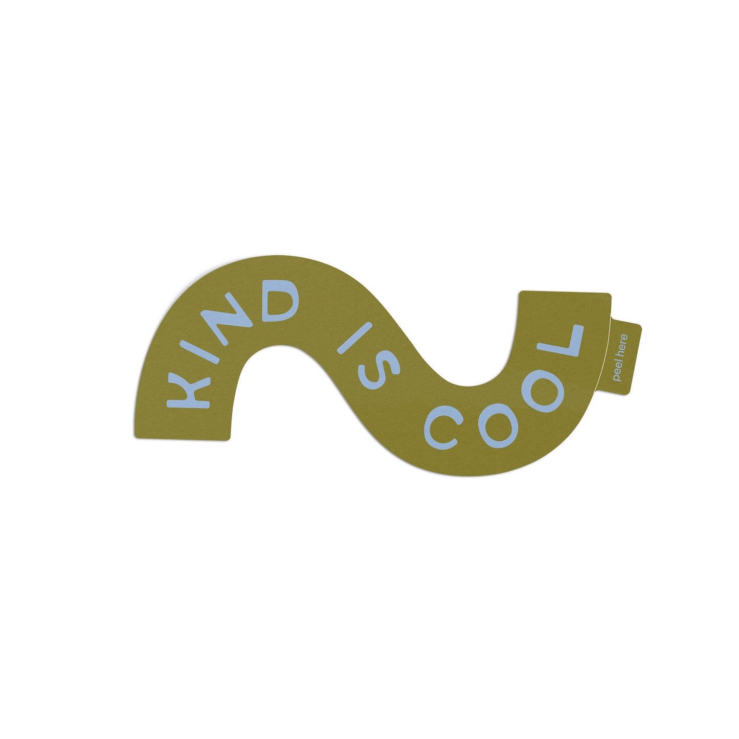 Kind Is Cool Sticker - green: Sticker Only