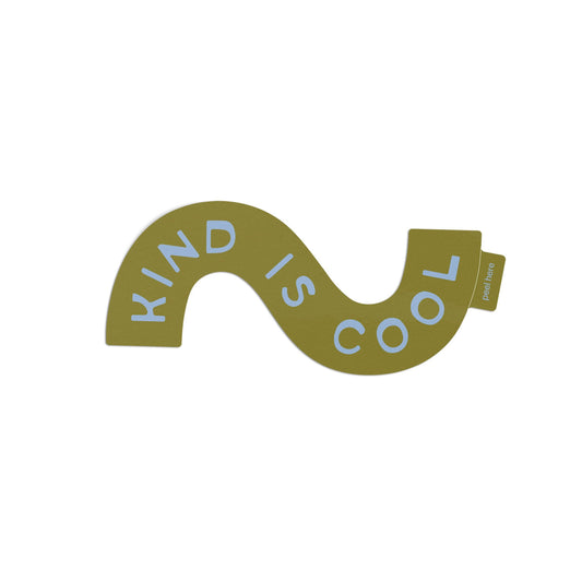 Kind Is Cool Sticker - green: Sticker Only