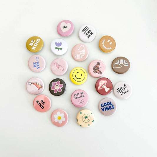 Set of 3 Mini Buttons (Random Mix)