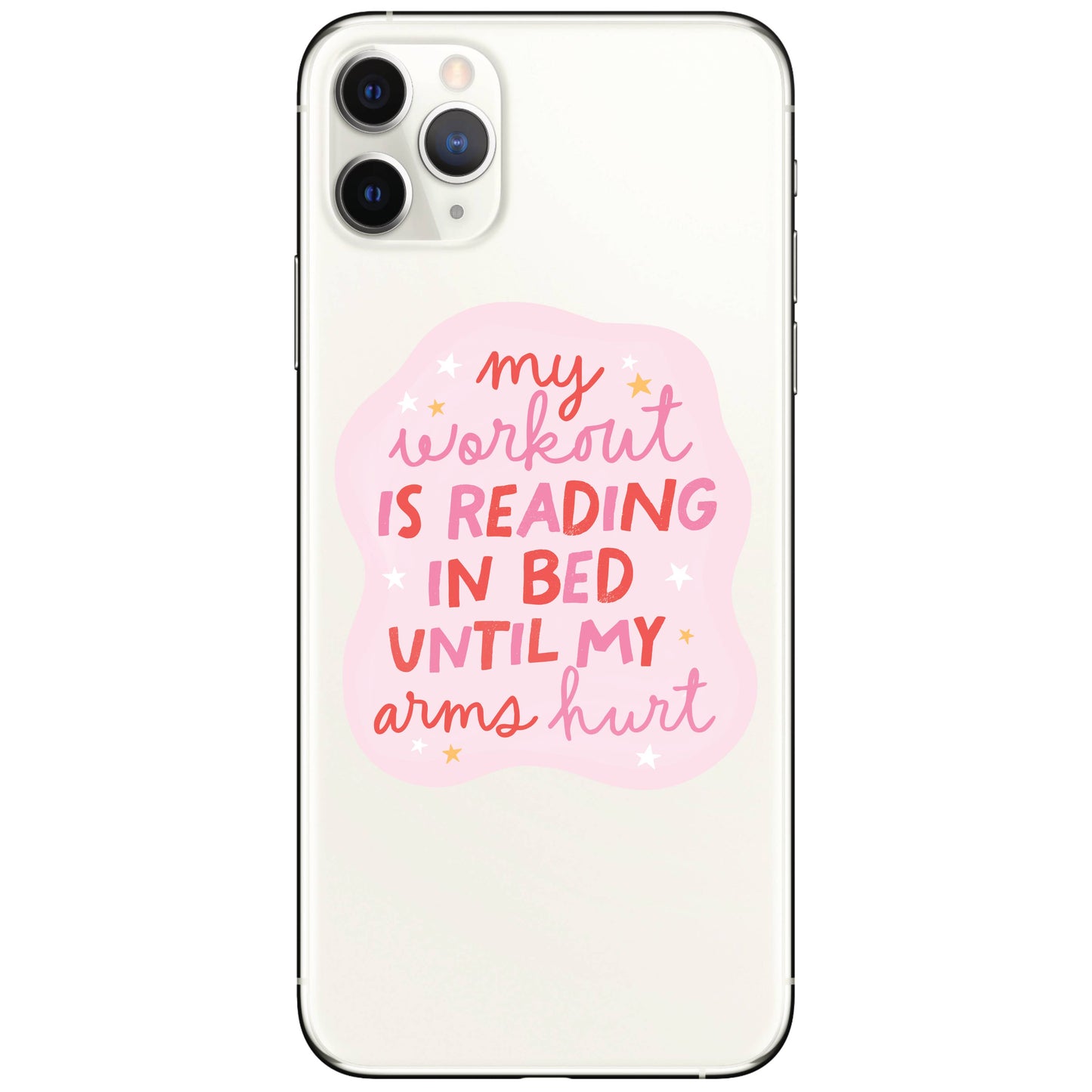 Book Read Funny Humor Workout High Quality Vinyl Sticker