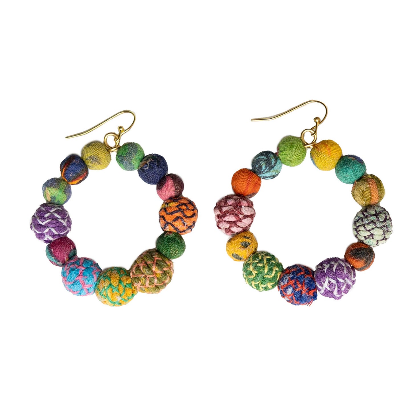 Threaded Kantha Hoops