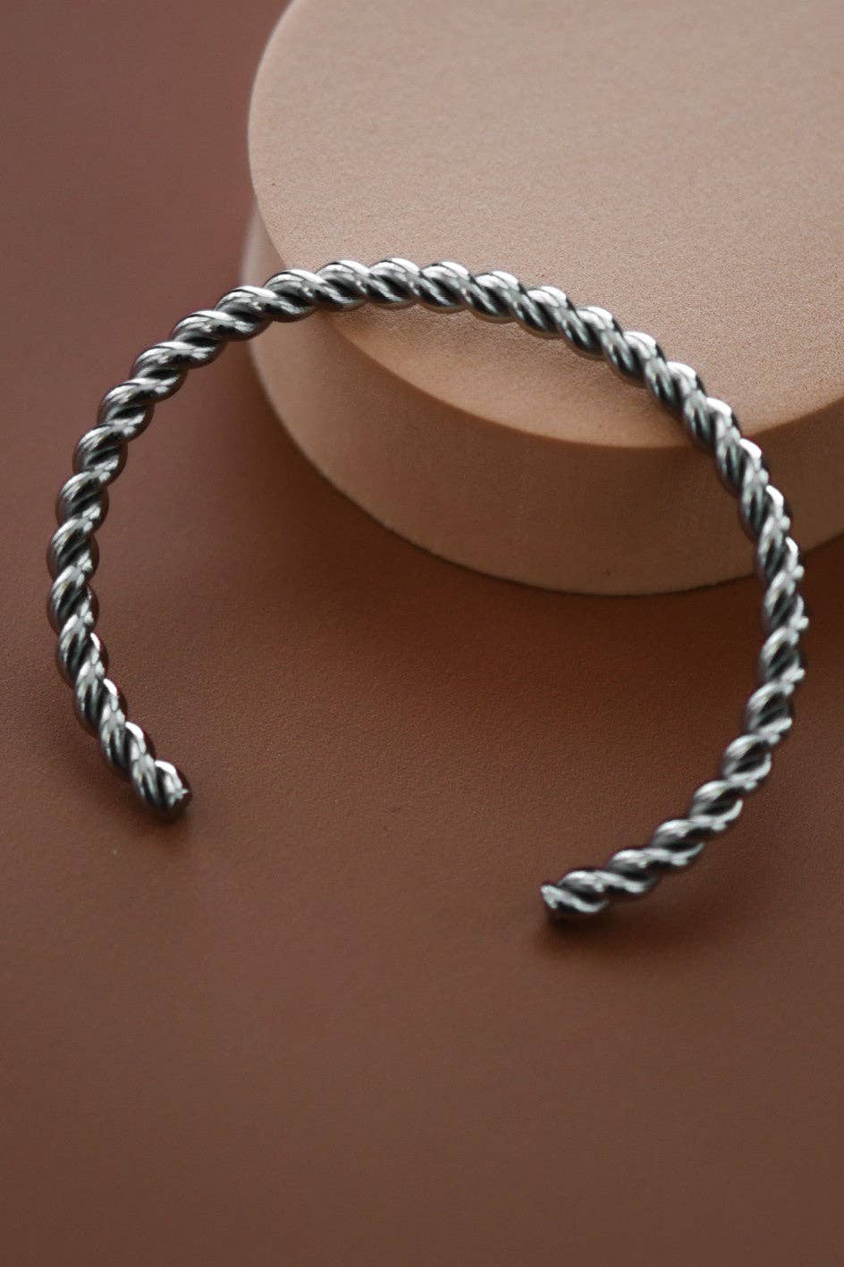 Tarnish-Resistant Waterproof Stainless Steel Cuff - 7207: S0OX3T7207 Silver