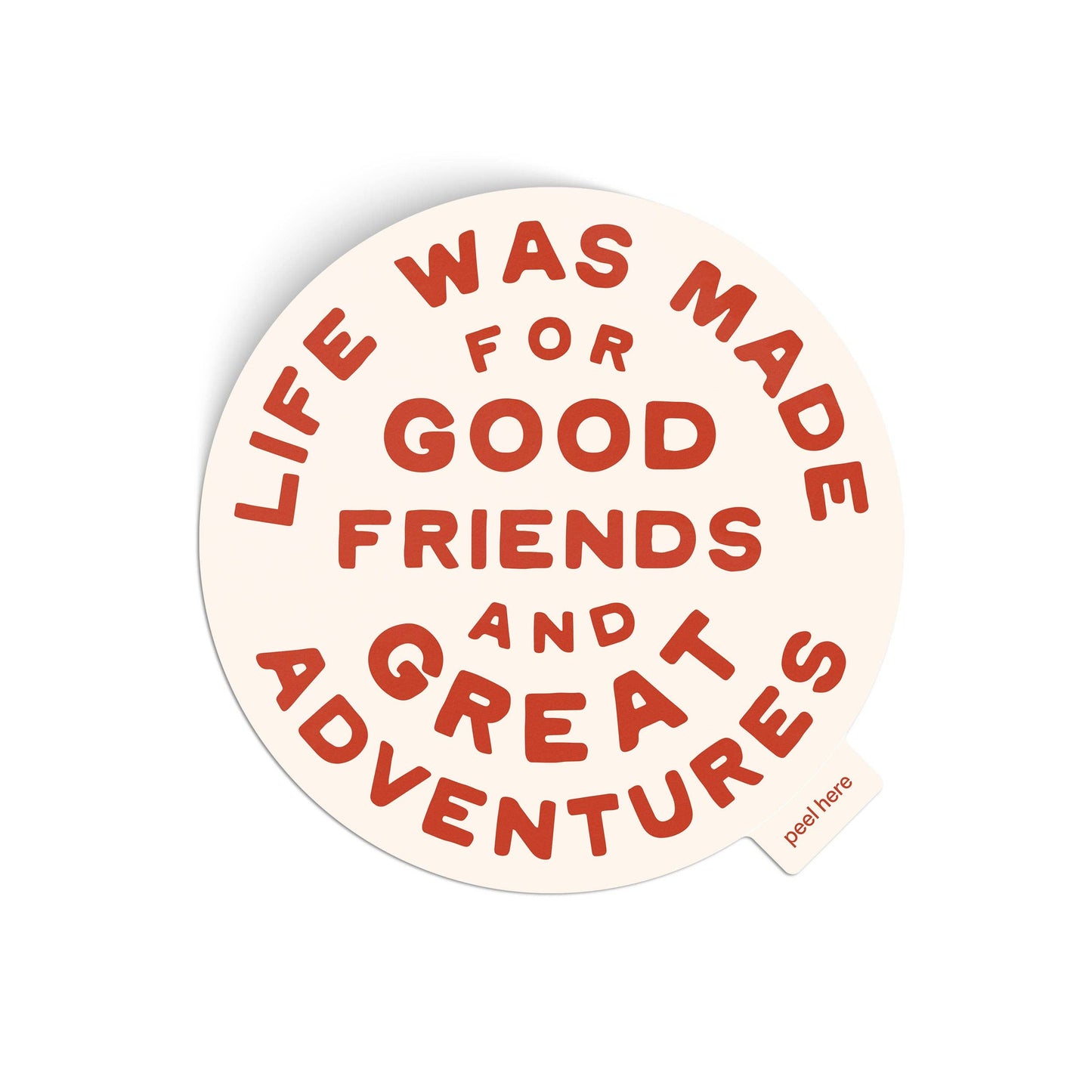 Great Adventures Sticker | Vinyl Sticker | Red: Sticker Only