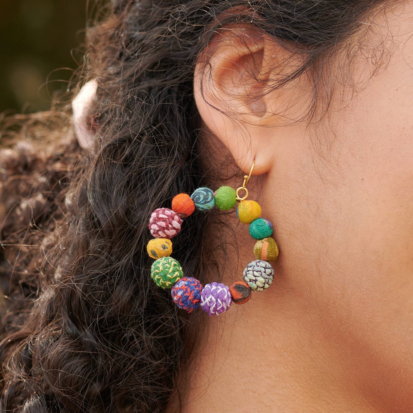 Threaded Kantha Hoops