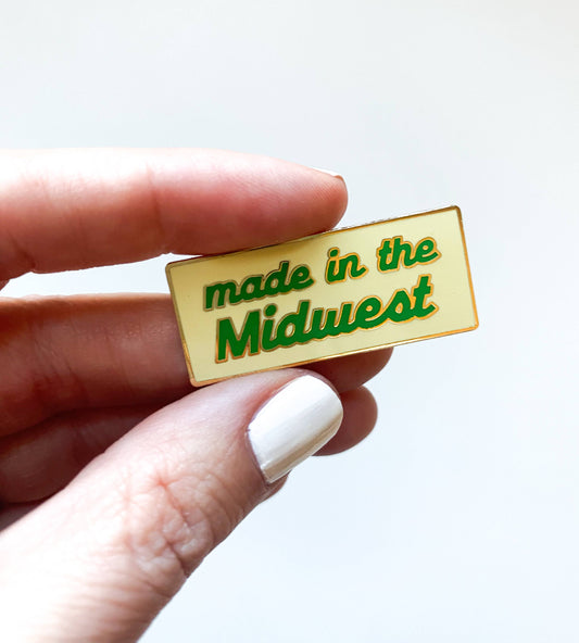 Made in the Midwest Hard Enamel Local Love Pin