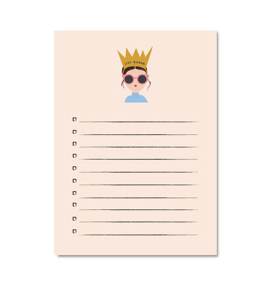 List Queen Brunette Notepad